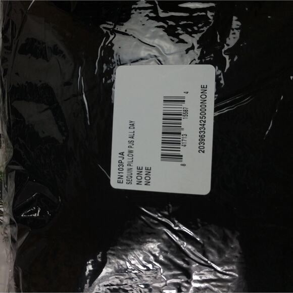 PJs All Day Long Flip Silver Sequin Throw Pillow - Picture 6 of 6